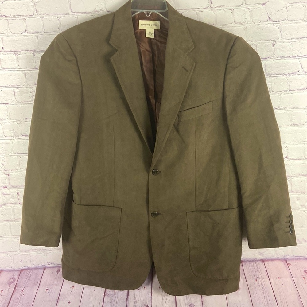 Pronto Uomo Men's Brown Blazer. Size: XL